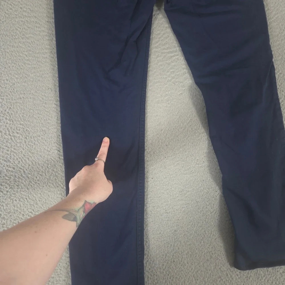 Banana Republic Pants Mens 32x32 Navy Slim Travel Stretch Cotton Chino Leg Work